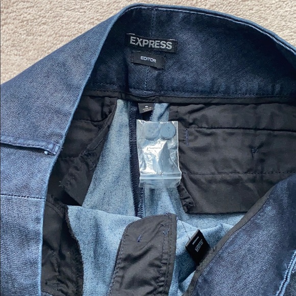 NWOT Denim Dress Pants - Picture 4 of 6